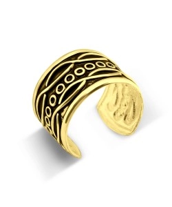 Gold Plated Ear Cuff Splendid Antique EC-733-GP